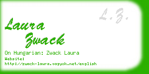 laura zwack business card